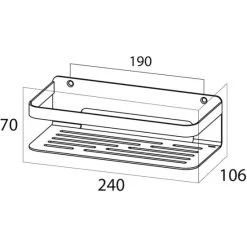 Blitzangebot 😀 Tiger Duschkorb Caddy Rechteck Klein, Duschablage Aus Edelstahl, Schwarz Pulverbeschichtet 👍 -Tiger Verkäufe unnamed file 1000