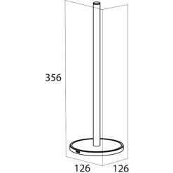 Großhandel 🔔 Tiger Tune Reserverollenhalter, Bietet Platz Für Bis Zu 3 Toilettenpapierrollen, Freistehend, Black Metal Gebürstet/Schwarz, 126 X 356 X 126 Mm 😍 -Tiger Verkäufe unnamed file 1028