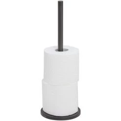 Großhandel 🔔 Tiger Tune Reserverollenhalter, Bietet Platz Für Bis Zu 3 Toilettenpapierrollen, Freistehend, Black Metal Gebürstet/Schwarz, 126 X 356 X 126 Mm 😍 -Tiger Verkäufe unnamed file 1029