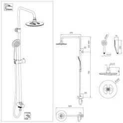 Blitzangebot ✨ Tiger Regenduschen-Set Chuva Chrom 🛒 -Tiger Verkäufe unnamed file 1065