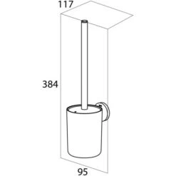 Brandneu ✔️ Tiger Urban Toilettenbürste, WC-Bürstengarnitur Zur Wandbefestigung, Schwarz 😍 -Tiger Verkäufe unnamed file 11