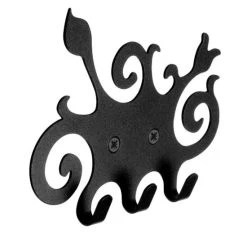 Neu 😍 Tiger Blossom Wandhaken, Kleiderhaken, Garderobe Haken; Ca. 11,7 X 15 X 2 Cm, Schwarz Eisen ⌛