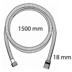 Budget 👏 Tiger Splash Brauseschlauch 1,5 M Chrom 522830344 🌟 -Tiger Verkäufe unnamed file 1107