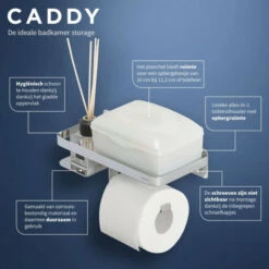 Besorgen 👏 Tiger Caddy Toilettenpapierhalter Mit Praktischer Ablage, Toilettenrollenhalter Aus Edelstahl Mit Ablagefläche Für Z.B. Smartphone Oder Einer Box Für Feuchtes Toilettenpapier, Farbe: Chrom ✔️ -Tiger Verkäufe unnamed file 114