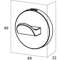 Bester Verkauf ⌛ Tiger Noon Haken Groß Zum Schrauben, Handtuchhaken Aus Edelstahl, Farbe: Schwarz, B X H X T: 4,9 X 4,9 X 3,2 Cm 🤩 -Tiger Verkäufe unnamed file 133