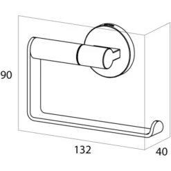 Brandneu 🧨 Tiger Noon Toilettenpapierhalter, Schwenkbarer Toilettenrollenhalter Aus Edelstahl, Farbe: Schwarz, BxHxT: 13,2 X 9 X 4 Cm 💯 -Tiger Verkäufe unnamed file 141