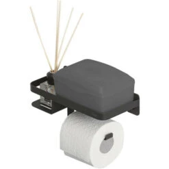 Billig 😀 Tiger Caddy Toilettenpapierhalter Mit Praktischer Ablage, Toilettenrollenhalter Aus Edelstahl Mit Ablagefläche Für Z.B. Smartphone Oder Einer Box Für Feuchtes Toilettenpapier, Farbe: Schwarz 🤩 -Tiger Verkäufe unnamed file 144