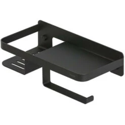 Billig 😀 Tiger Caddy Toilettenpapierhalter Mit Praktischer Ablage, Toilettenrollenhalter Aus Edelstahl Mit Ablagefläche Für Z.B. Smartphone Oder Einer Box Für Feuchtes Toilettenpapier, Farbe: Schwarz 🤩 -Tiger Verkäufe unnamed file 145