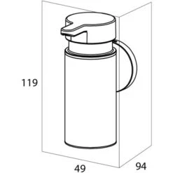 Neu 🎁 Tiger Noon Seifenspender Klein Zur Wandmontage, Edelstahl, Farbe: Schwarz, Mit Herausnehmbaren Einsatz, B X H X T: 4,9 X 11,9 X 9,4 Cm 🎁 -Tiger Verkäufe unnamed file 155