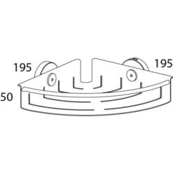 Am billigsten 🥰 Tiger Boston Eck-Duschkorb Klein Edelstahl Gebürstet, 304830946 🥰 -Tiger Verkäufe unnamed file 218
