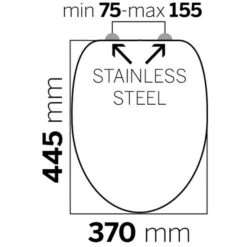 Billig ⌛ Tiger WC-Sitz Boston Duroplast Weiss/Edelstahl Gebürstet, 252960946 🤩 -Tiger Verkäufe unnamed file 625
