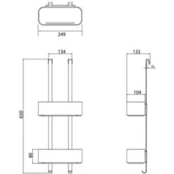 Blitzangebot 🧨 Tiger 2-Store Duschkorb Doppelt, Duschablage Zum Hngen Auf Die Duschwand, Montage Ohne Bohren, Duschregal Mit Ablage Fr Duschgel & Co., Mit Integriertem Haken, Edelstahl, Kunststoff, Farbe 💯 -Tiger Verkäufe unnamed file 68