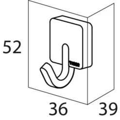 Bester Verkauf 🔔 Tiger Impuls Handtuchhaken Silber 3,6×3,9 Cm 387030946 ✔️ -Tiger Verkäufe unnamed file 742