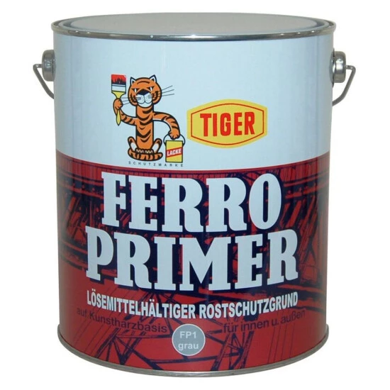 Bester Verkauf 🔔 Tiger Ferro Primer Rostschutzgrund Kunstharzbasis Innen Außen 5 Kg Farbwahl, Farbe:FP2 Rotbraun 🌟 1 Bester Verkauf 🔔 Tiger Ferro Primer Rostschutzgrund Kunstharzbasis Innen Außen 5 Kg Farbwahl, Farbe:FP2 Rotbraun 🌟