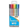 Neu 🎁 Tiger Stationery - Fineliner-Stift 8er-Pack SG18948 (Einheitsgröße) (Bunt) ⌛