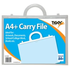 Neu 🎉 Tiger Stationery - Trage-Ordner, DIN A4+ SG19199 (Einheitsgröße) (Transparent) ✔️