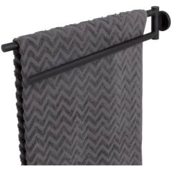 Coupon 🧨 Tiger Noon Handtuchhalter Mit Zwei Schwenkbaren Armen, Edelstahl, Farbe: Schwarz, B X H X T: 4,9 X 7,8 X 45,3 Cm 🎁