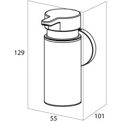 Top 10 ⭐ Tiger Noon Seifenspender Groß Zur Wandmontage, Edelstahl, Farbe: Schwarz, Mit Herausnehmbaren Einsatz, B X H X T: 5,5 X 12,9 X 10,1 Cm 🤩 -Tiger Verkäufe unnamed file 811