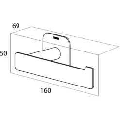 Bestes Angebot 🧨 Tiger Colar Toilettenpapierhalter L-Form Zum Kleben, Edelstahl, Schwarz Pulverbeschichtet, Mit Integrierter Klebefolie Zur Montage Ohne Bohren, 16x5x6,9 Cm 🎉 -Tiger Verkäufe unnamed file 820