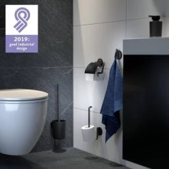 Großhandel 🥰 Tiger Tune Haken, Montage Ohne Bohren Dank Integrierter Klebefolie, Optional Befestigung Zum Schrauben, Black Metal Gebürstet/Schwarz, 54 X 65 X 25 Mm 😀 -Tiger Verkäufe unnamed file 839