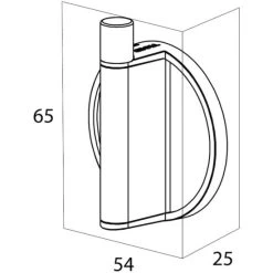 Großhandel 🥰 Tiger Tune Haken, Montage Ohne Bohren Dank Integrierter Klebefolie, Optional Befestigung Zum Schrauben, Black Metal Gebürstet/Schwarz, 54 X 65 X 25 Mm 😀 -Tiger Verkäufe unnamed file 845