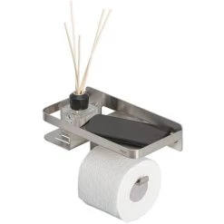 Aktion ✔️ Tiger Toilettenpapierhalter Mit Ablage, Edelstahl Gebürstet, BxHxT 👍