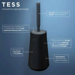 Beste Bewertungen von 😀 Tiger Tess Toilettenbürstenhalter Mit Flexibler Swoop WC-Bürste, Freistehend Oder Zur Wandmontage (Kleben Oder Schrauben), Farbe: Schwarz / Anthrazit 🥰 -Tiger Verkäufe unnamed file 92