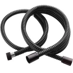 Auslauf 🎁 Tiger Tyne Duschsäule Mit Regendusche, Edelstahl, Farbe: Schwarz, Höhenverstellbar, Duschset Mit Flexibler Halterung Zur Nutzung Vorhandener Bohrlöcher, Inkl. Zwei Schwarzen Brauseschläuchen 💯 -Tiger Verkäufe unnamed file 976