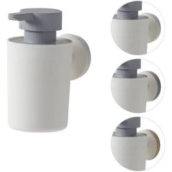 Neu 🔥 Tiger Urban Seifenspender Zur Wandbefestigung, Farbe: Weiß, Mit Austauschbaren Dekor-Ringen Zur Individuellen Gestaltung 👍 -Tiger Verkäufe unnamed file 985