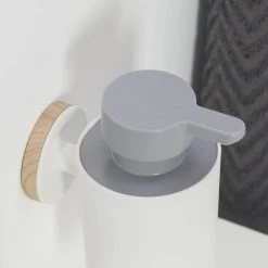 Neu 🔥 Tiger Urban Seifenspender Zur Wandbefestigung, Farbe: Weiß, Mit Austauschbaren Dekor-Ringen Zur Individuellen Gestaltung 👍 -Tiger Verkäufe unnamed file 986