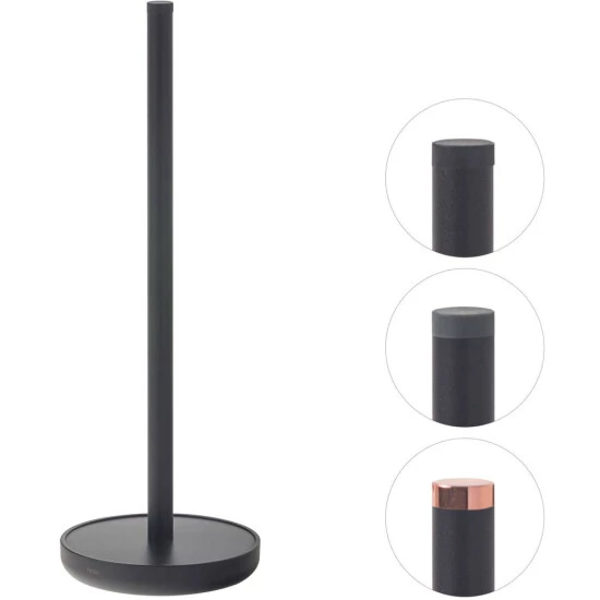 Schlussverkauf ✨ Tiger Urban Reserverollenhalter Freistehend, Farbe: Schwarz, Mit Austauschbaren Endkappen Zur Individuellen Gestaltung,12, 5x36 Cm ✨ 3 Schlussverkauf ✨ Tiger Urban Reserverollenhalter Freistehend, Farbe: Schwarz, Mit Austauschbaren Endkappen Zur Individuellen Gestaltung,12, 5x36 Cm ✨ – Bild 3