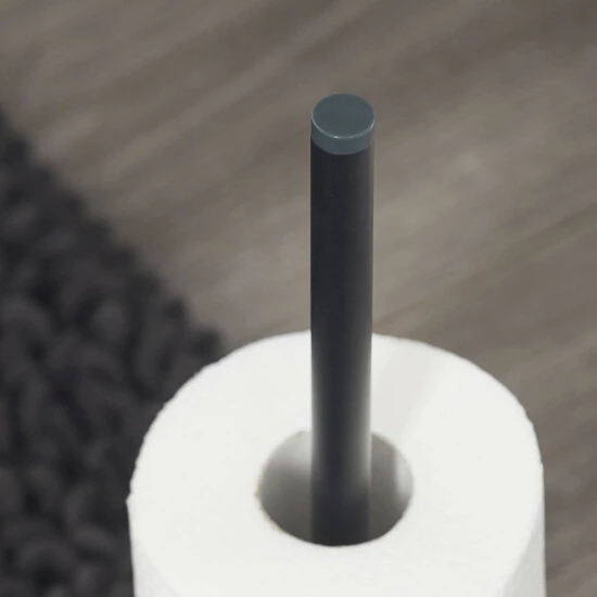 Schlussverkauf ✨ Tiger Urban Reserverollenhalter Freistehend, Farbe: Schwarz, Mit Austauschbaren Endkappen Zur Individuellen Gestaltung,12, 5x36 Cm ✨ 5 Schlussverkauf ✨ Tiger Urban Reserverollenhalter Freistehend, Farbe: Schwarz, Mit Austauschbaren Endkappen Zur Individuellen Gestaltung,12, 5x36 Cm ✨ – Bild 5